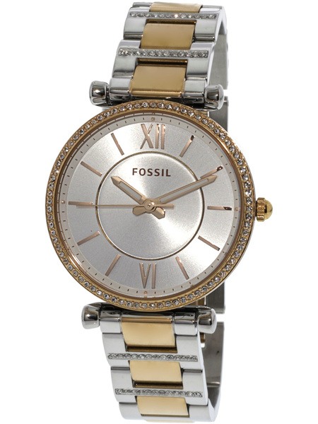 Fossil Women s Carlie ES4342 Silver Stainless Steel Japanese Quartz Fashion Watch