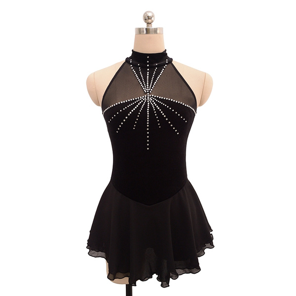 IceDress Figure Skating Dress - Thermal - Adagio (Black)