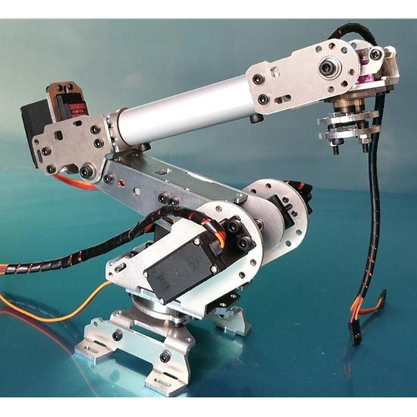 DIY 6-Axis Stainless Steel Robot Arm Metal Robotic Manipulator with ...