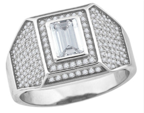 Cubic Zirconia, White Gold, Engagement, Gifts For Men