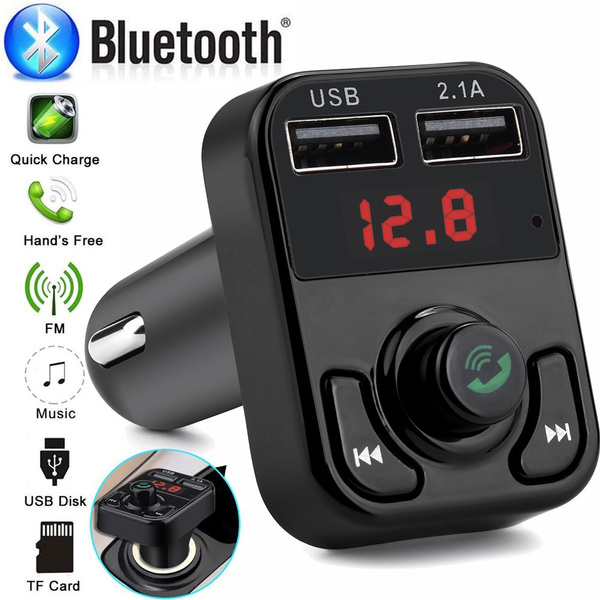 Bluetooth Car Kit FM Transmitter Audio Adapter Car Kit 