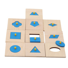 Blues, geometrypuzzle, Toy, Wooden