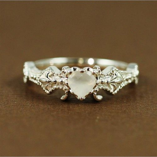 Moonstone Wedding Rings Anniversary Gifts For Women Engagement Ring Promise  Ring