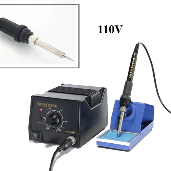 50W 110V Electric Soldering Station SMD Solder Iron Handle Welding Tool Set Antistatic Wish