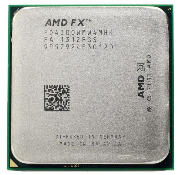 AMD FX 4300 3.8 GHz Quad Core Processor Socket AM3 32NM CPU Bulk