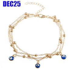 Charm Bracelet, Blues, Sandals, eye