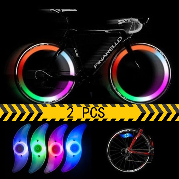 Bike Bicycle Cycling Wheel Spoke Wire Tyre Bright LED Flash Light Lamp Decor Hot