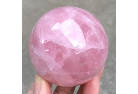 7pcs 270g Natural Clear rose pink crystal ball Magic Quartz Sphere reiki healing