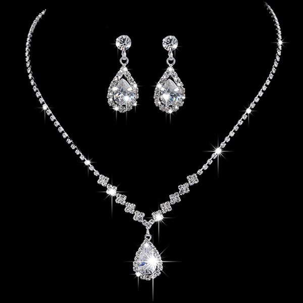 Swarovski Crystal Dainty Vine Leaves Necklace, Long Bridal Jewelry, Br –  TheMillenniumBride