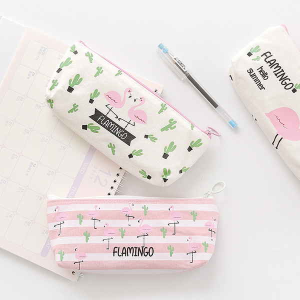 2pcs Shiny Pencil Pouch Clear Pencil Case Flamingo Small Pencil Bag Fashion  Laser Cosmetic Bag Kawaii Pencil Case With Zipper Pencil Case For Kids Teen  Students School Office Supplies Water Resistant 