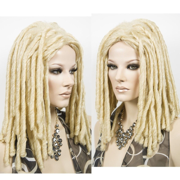 Dreadlocks African Fashion Wig Long Weave Locks Hair Cosplay Costume Blonde Wig