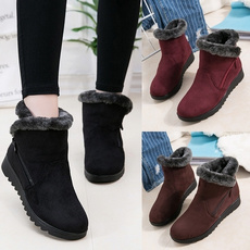 New Women Winter Boots Fashion Womens Boots Waterproof Ankle Snow Boots Warm Womens Shoes Fur Footwear