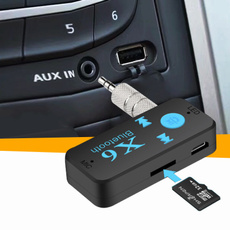 X6 Wireless Bluetooth 3.5mm AUX Audio Stereo Music Car Receiver Adapter