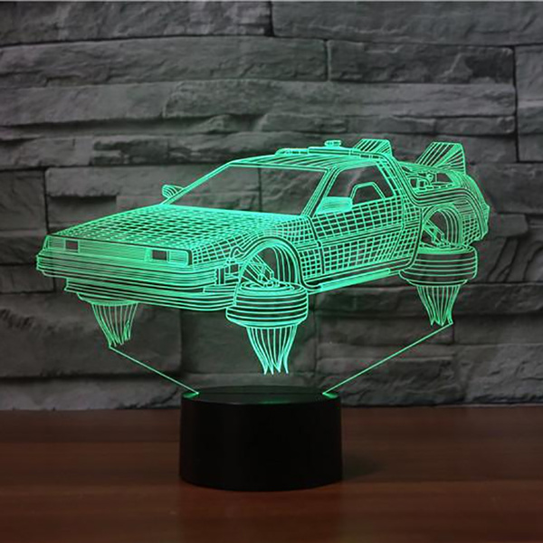 JEEP 4x4 OFF ROAD SUV 3D Acrylic LED 7 Colour Night Light Touch Table Lamp Gift 