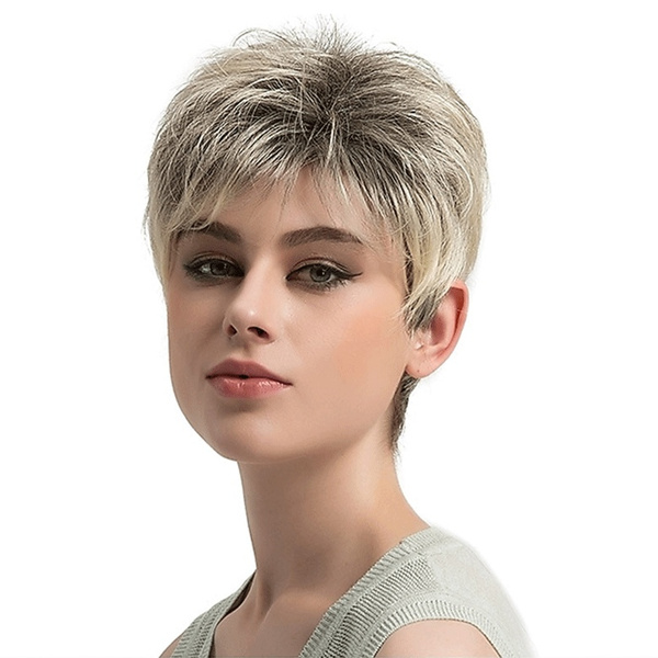 Fashion short wigs White women synthetic hair Rihanna hair style