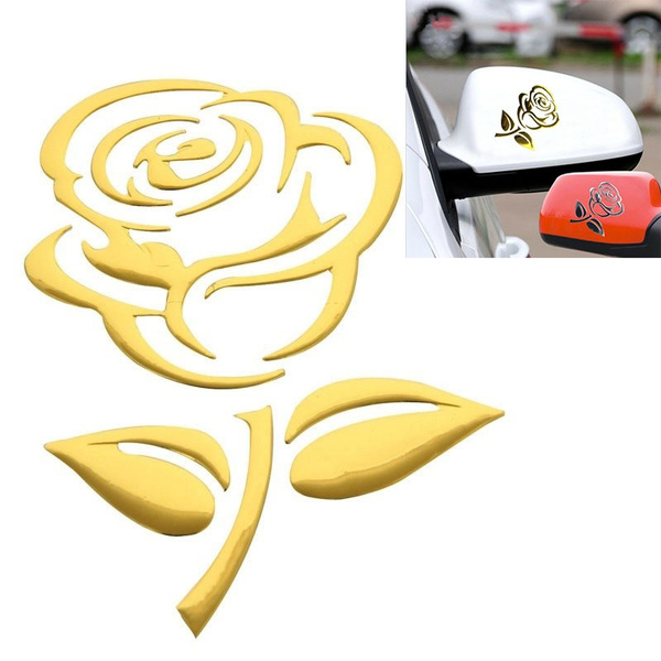 Accessories Rose Decals Stickers Car Stickers Auto 3D 