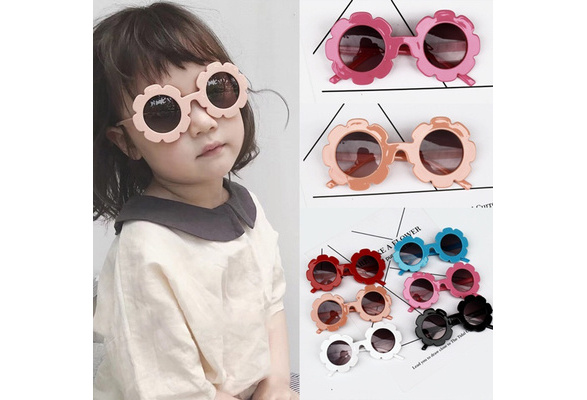 Wholesale Children Shades Simple Colored Kids Sun Glasses UV 400