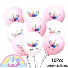 10 Pcs Birthday Party Decorations Latex Unicorn Balloon Cartoon Animal Horse Wedding Party Supplies