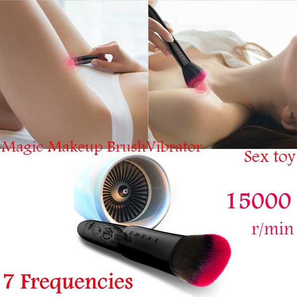 Makeup brush vibrator 7 frequencies waterproof soft brush AV vibrator Flirt  Tickler Spanking For Couples Sex Game Flirting Toy | Wish