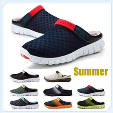 2018 Summer Sandals Shoes Men Ventilative Slippers Brand Men's Casual Shoes Unisex Slippers For Lover (size 36-46,9 color)