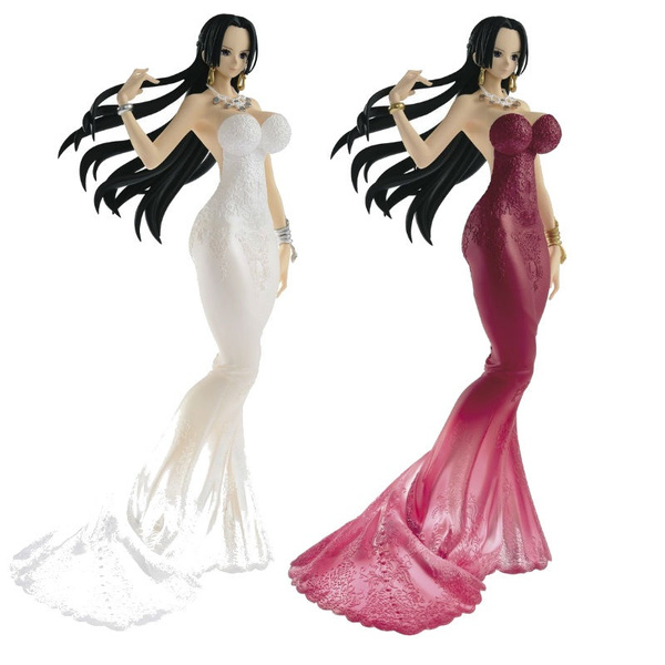 One Piece Lady Edge Wedding Boa Hancock Sexy Figure Elegant Dress Toy Prize Figure Wish