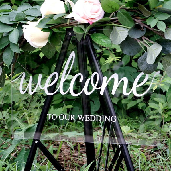 Acrylic Wedding Signage & Decor