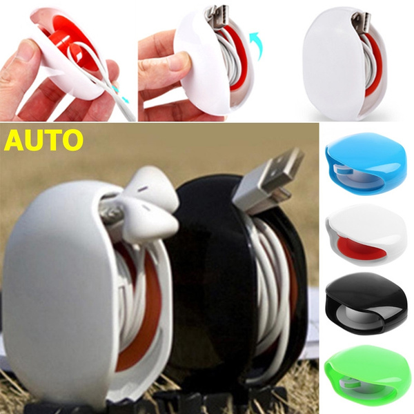 Cable Wire Cord Organizer Holder Winder Smart for Headphones USB Earphone