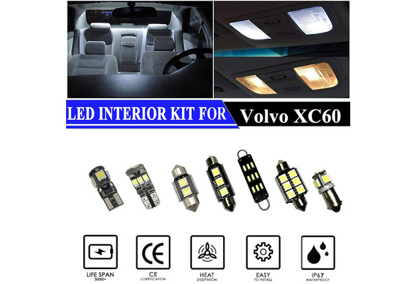 Kit d'éclairage LED pour intérieur de voiture, lampe pare-soleil pour Volvo  XC60, 2009, 2010, 2011, 2012, 2013, 2014, 2015, 2016, 2017, accessoires -  AliExpress