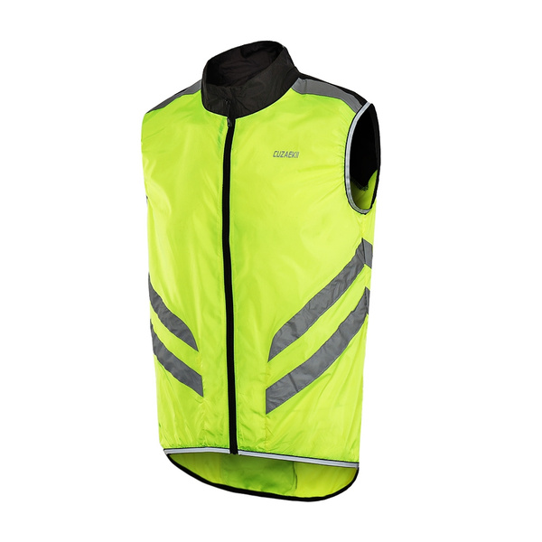 Cuzaekii Mens Windproof Sleeveless Cycling Jacket MTB Bike Vest Outdoor Sports Clothing