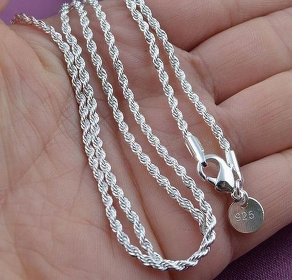 30 inch on sale silver chain