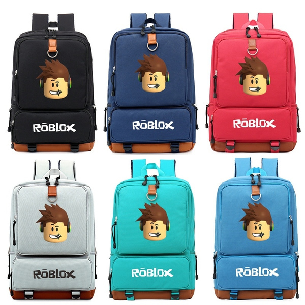 Roblox Canvas Backpack School Backpack Laptop Backpack Outdoor Travel Bags Student Shoulder Bags Roblox Bag Wish - green roblox backpack