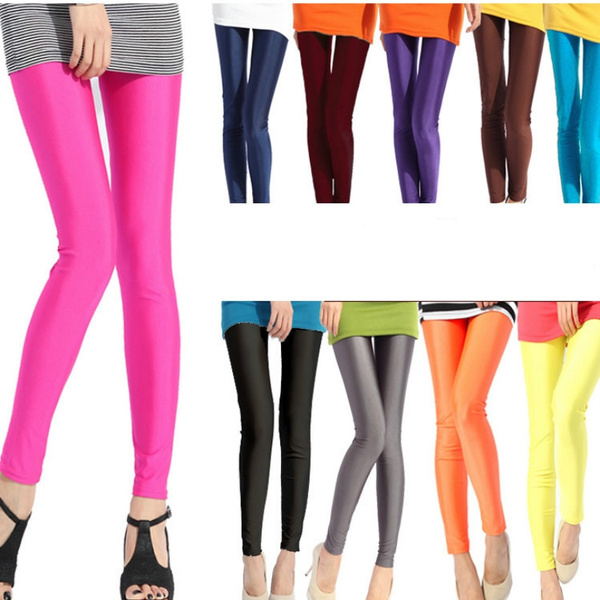 Neon Candy Bright Shiny Skinny Fitted 