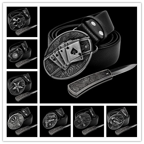 buckle head belt buckle knives