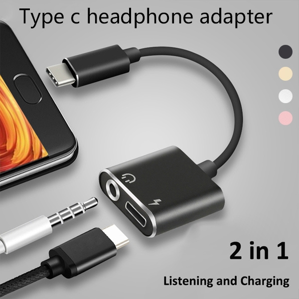 Cable Adaptador Convertidor para 3.5mm Auriculares USB-C Macho Para Huawei Mate 10 P20 Pro