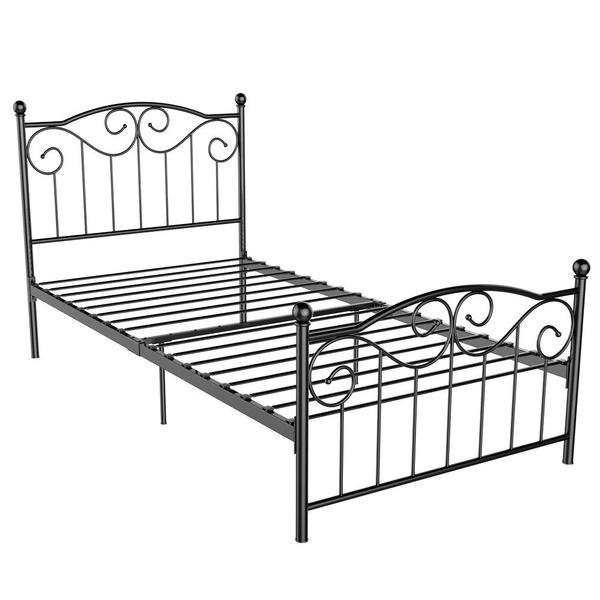 Bed Frame Metal Twin Black, Twin Metal Bed Frame