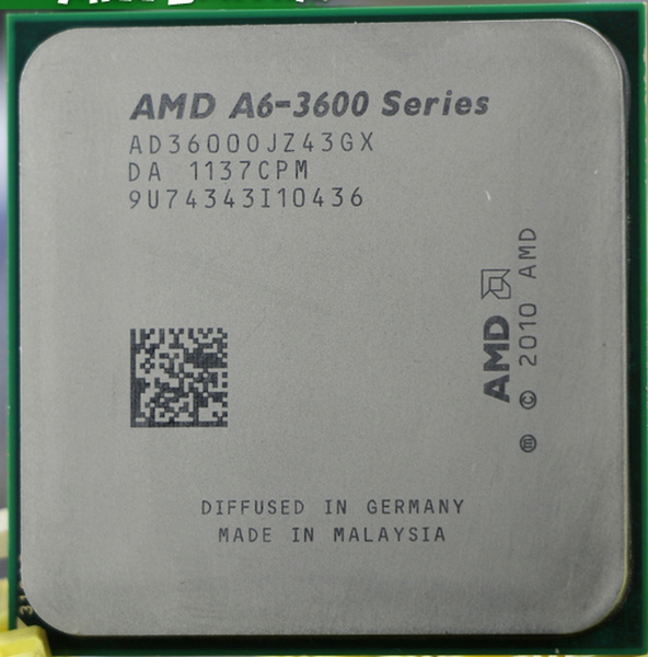 AMD A6 3600 Quad Core FM1 2.1GHz 4MB 65W CPU Processor Pieces A6