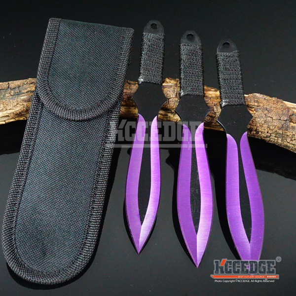 3-pc. Throwing Knife Set - Purple