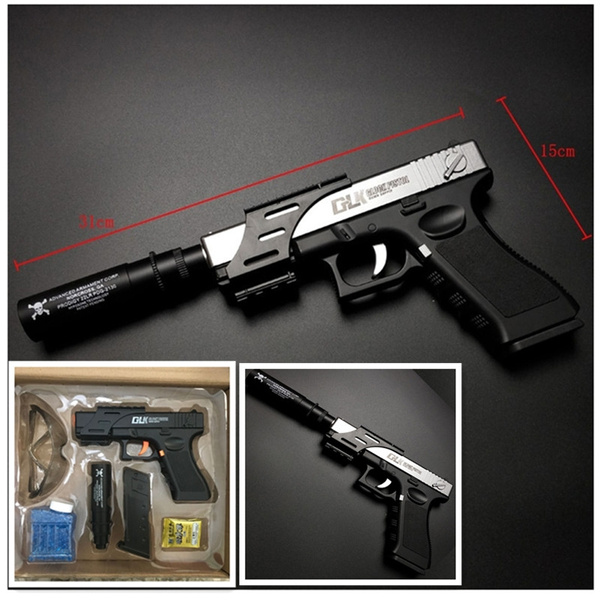 1set peashooter submachine gun CS Battle toys guns water bullet Crystal