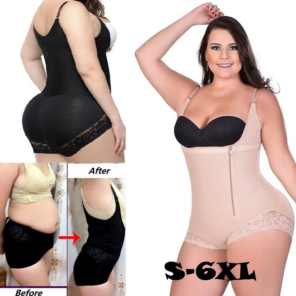 FULL BODY Shapewear Plus Size Women's Fashion Firm Tummy Control Bodysuit  Shapewear Waist Tranier Slimmer S-6XL Body Shaper