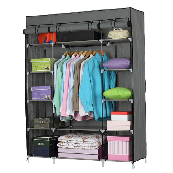 Portable Wardrobe Closet, Folding Bedroom Armoire, Clothes Storage