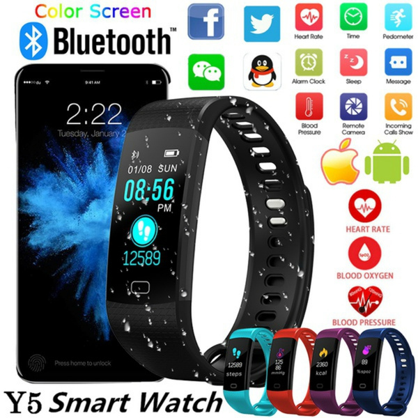 Y5 color best sale screen fitness tracker