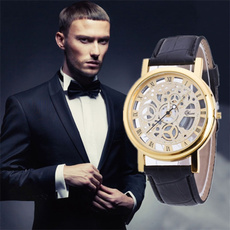 Steel, Fashion, Mechanical Watches, leather
