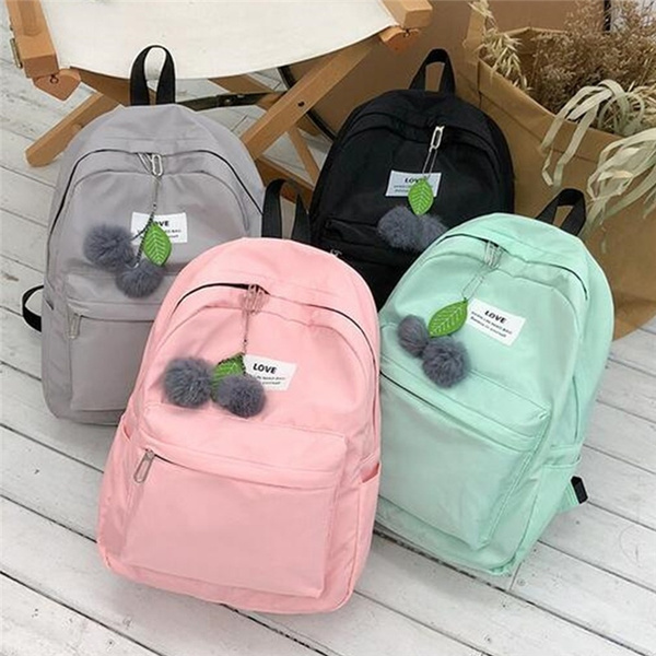 Girls Zipper School Bag Travel Satchels Bag