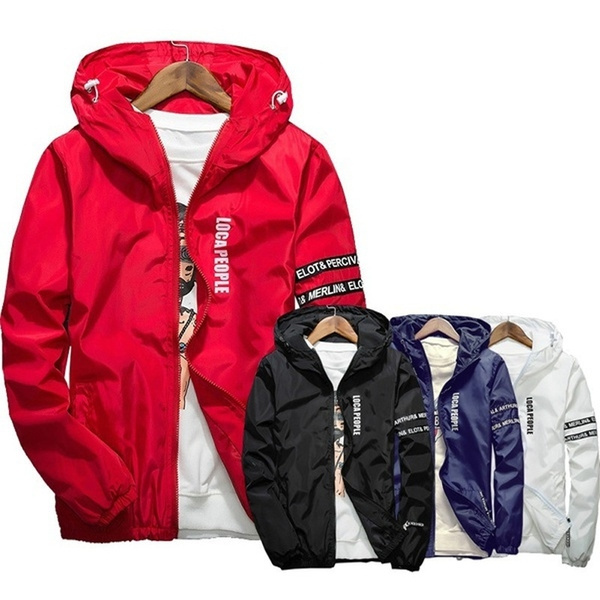 Men Spring&Summer&Autumn Jacket Outdoor Sportswear Hooded Coat Thin ...