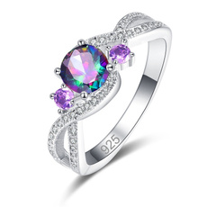 quartz, emeraldring, 925 silver rings, pinkring