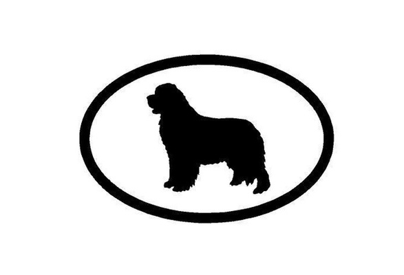 Newfoundland Dog Head Breed Pet Animal Car Bumper Vinyl Sticker Decal 4.6" 