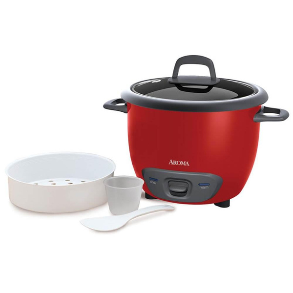 Aroma ARC-747-1NGR 14 Cup Pot Style Nonstick Rice Cooker and Food