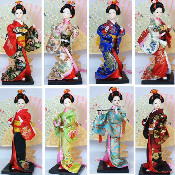 Japanese Kimono Kabuki Geisha Doll for Birthday Hinamatsuri Day Gift #10