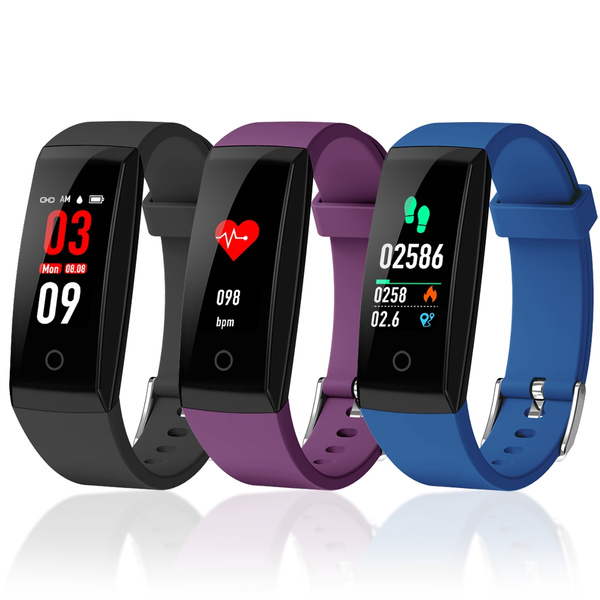 FORCA W8 Color Screen Smart Wristband Heart Rate Monitor Relogio IP67 Waterproof Smart Bracelet Fitness Tracker Smart Band