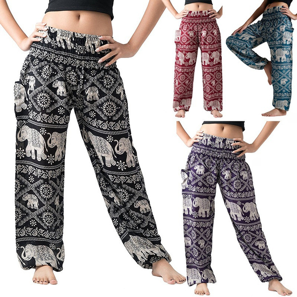 Women's Harem Pants Bohemian Clothes Boho Yoga Hippie Pants